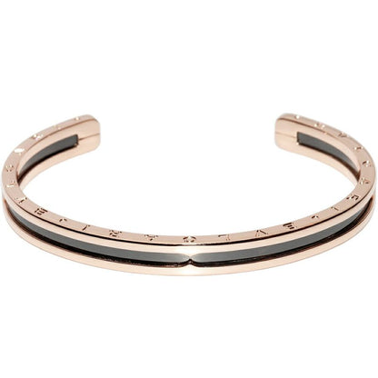 Bulgari Bangle Bracelet 18K Pink Goldxss Black PVD Bzero1 Bracelet S