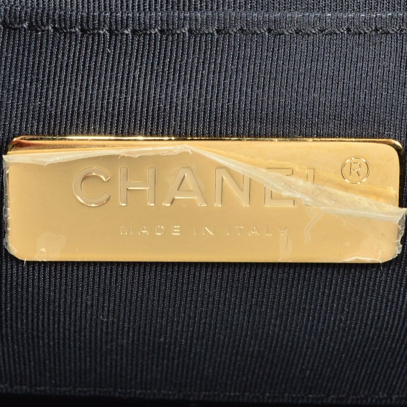 Chanel Matelasse Flap Chain Shoulder Bag Lambskin Blue Gold Hardware
