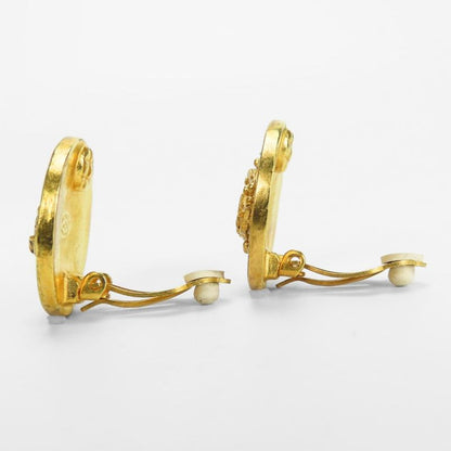 Chanel Earring Coco Mark Metal Gold Plated Accessories 94A Ladies Women Chanel
