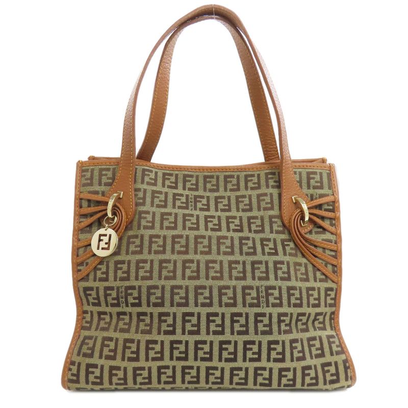 Fendi Zucca Pattern Handbag Canvas Women