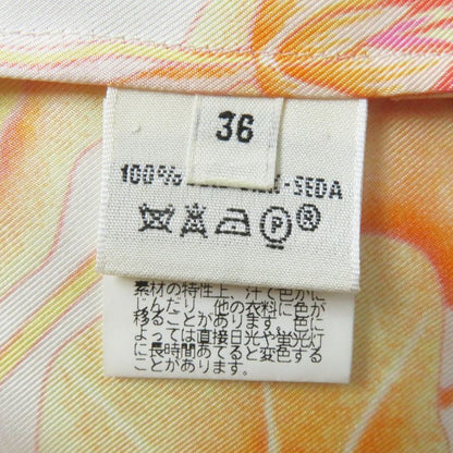 Hermes Vintage Les Capucines Golden Lotus Flower 100% Silk Margiela Period