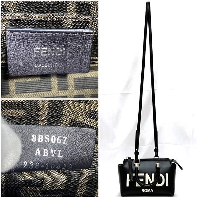 Fendi Mini Boston Bag Bytheway Mini F21249 Black