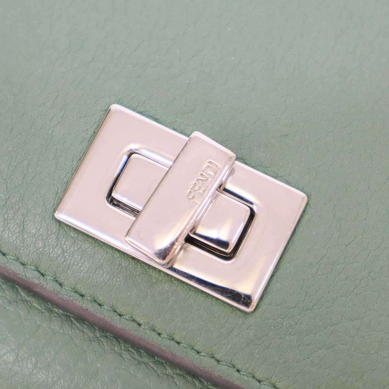 Fendi Peekaboo Wallet Peekaboo Leather Wallet 8m0438 A91b Green