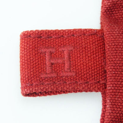 Hermes Pouch Bora Cotton Leather Bordeaux Enji Silver Hardware Flat Multi Pouch