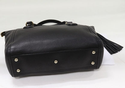 Gucci Shoulder Tote Handbag Soho Tassel Calf Black 282307