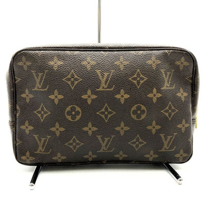 Louis Vuitton Trousse Toilette 23 M47524 Clutch Bag Monogram Canvas Brown Ladies