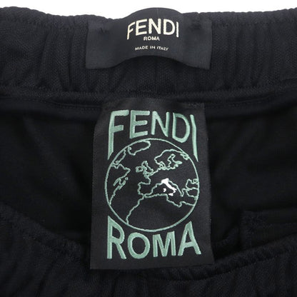  Fendi Fab557 FF Logo 2WAY Jersey Track Pants Green Black White S Made In