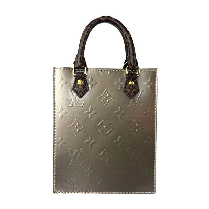 Louis Vuitton Crossbody Shoulder Bag Handbag Monogram Vernis Petite Sac Pla