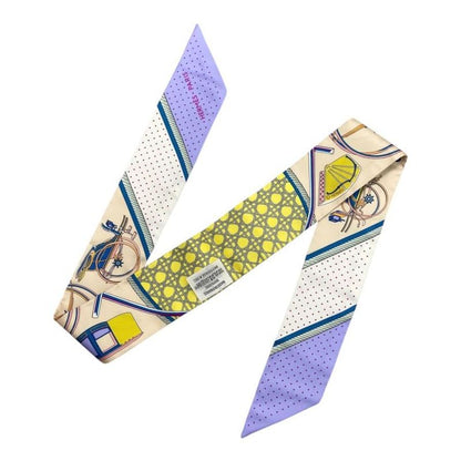 Hermes Silk Scarf Twillie Foldable Covered Carriage H063156s 16 Yellow Cles