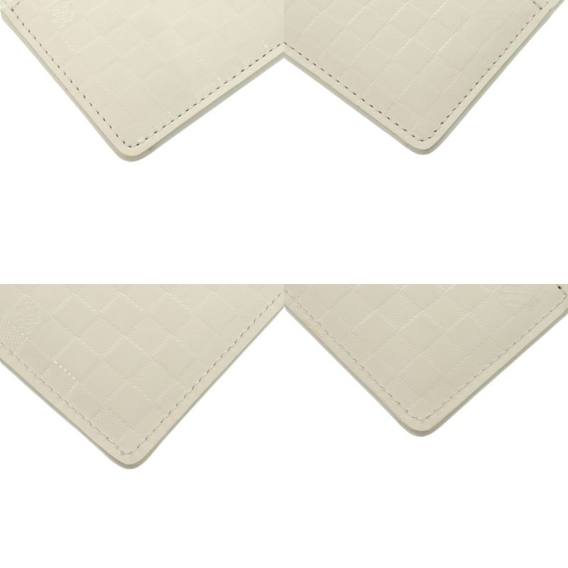 Louis Vuitton Damier Faceted Porte Culte Surple Leather Clesme LV 0900 White