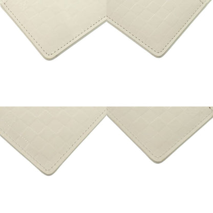 Louis Vuitton Damier Faceted Porte Culte Surple Leather Clesme LV 0900 White