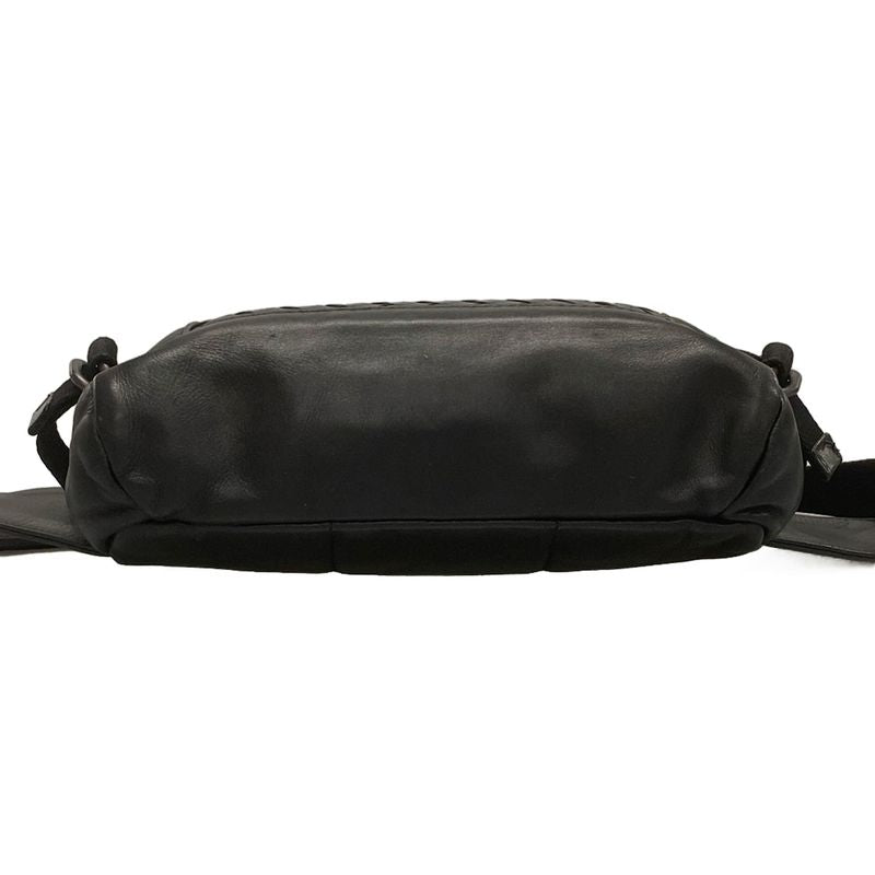 Bottega Veneta Intrecciato Black Leather Waist Pouch