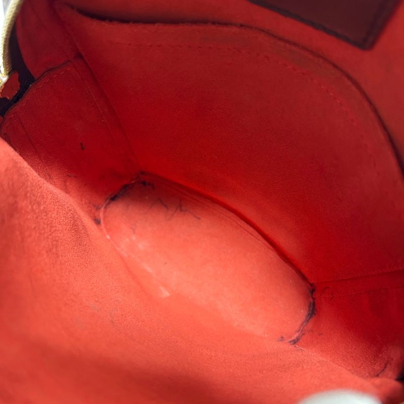 Louis Vuitton Shoulder Bag Ipanema PM Damier Leather Brown Crossbody Bag