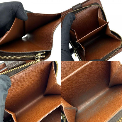 Louis Vuitton Bifold Wallet Compact Zip M61667 Monogram Canvas Brown Goldhardwar