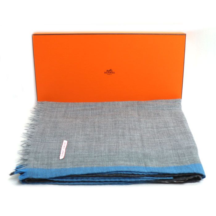 Hermes Stole Gray Women's Used