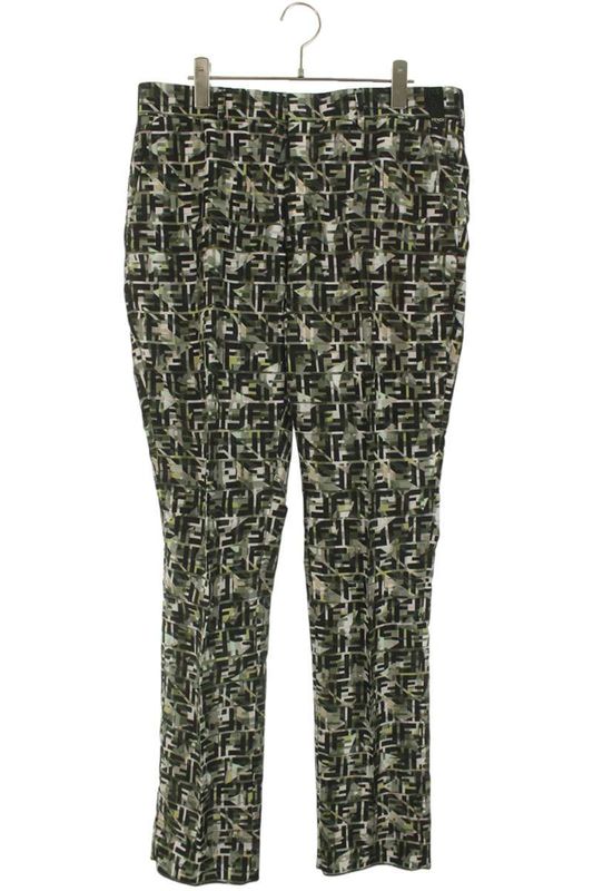 Fendi 19SS Fb0366 ABBW Zucca Pattern All-over Trouser Slack Pants Men 48