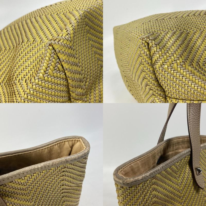 Hermes Tote Bag Cabas Chennai PM Leather Yellowish