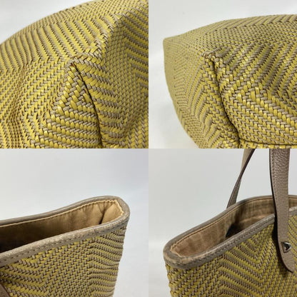 Hermes Tote Bag Cabas Chennai PM Leather Yellowish