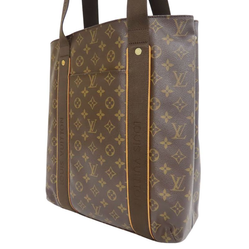 Louis Vuitton Tote Bag Cabas Bobol M53013 Monogram Brown Casual A4 Compartment