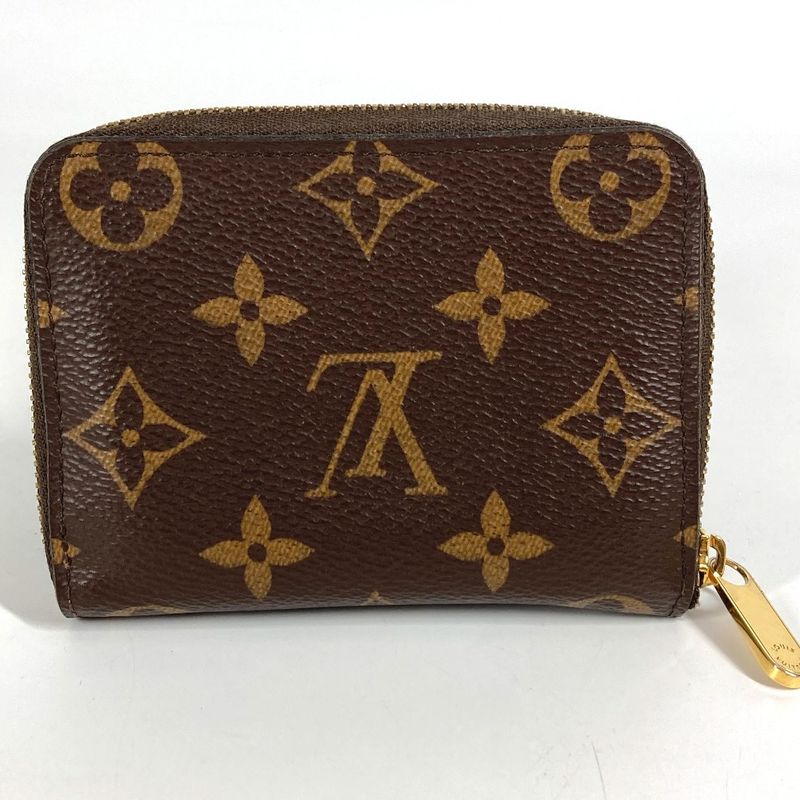 Louis Vuitton Coin Case Zippy Coin Purse M60067 Monogram Canvas Brown
