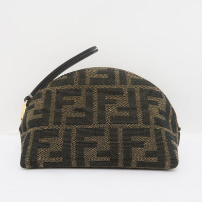 Fendi Pouch Zucca Pattern 8n0208 Brown Men's Women's Accessories