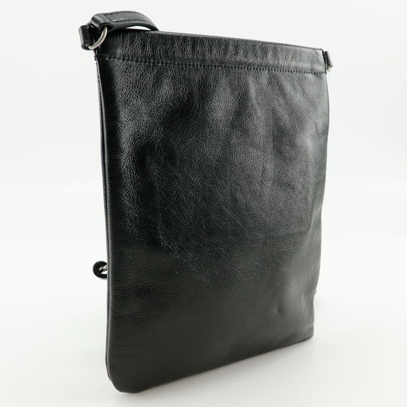 Saint Laurent Paris Sakosh 581697 1ge0e 1000 NERO Leather Black Unisex Shoulder