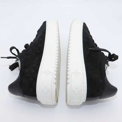 Louis Vuitton Monogram Time Outlines 23 Years Leather X Suede Sneakers Women's