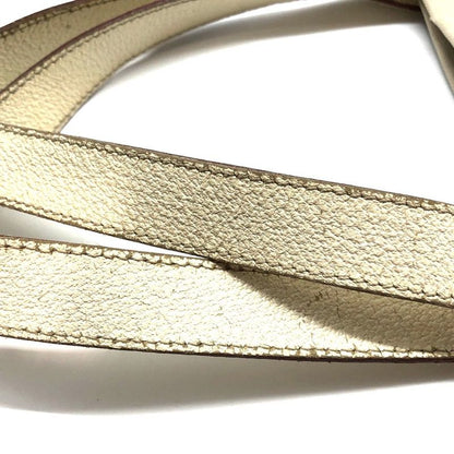 Prada Canvas Tote Bag Handbag Triangle Logo Leather Ivory Beige White Ladies