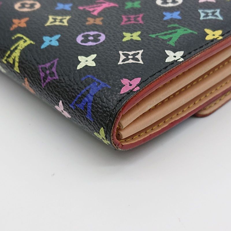Louis Vuitton Multicolor Sarah Long Wallet Monogram Black Box Storage Bag
