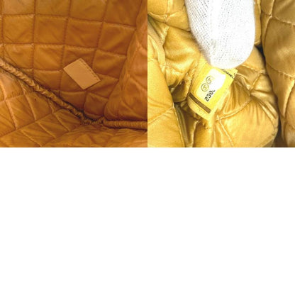 Chanel Clutch Bag Coco Havana Car Logo Leather Yellow