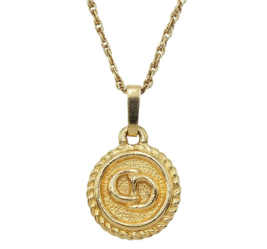 Christian Dior CD Logo Chain Necklace