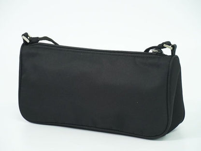 Authentic Prada Nylon Accessory Pouch Handbag Black Bag Pre-owned [follow-up