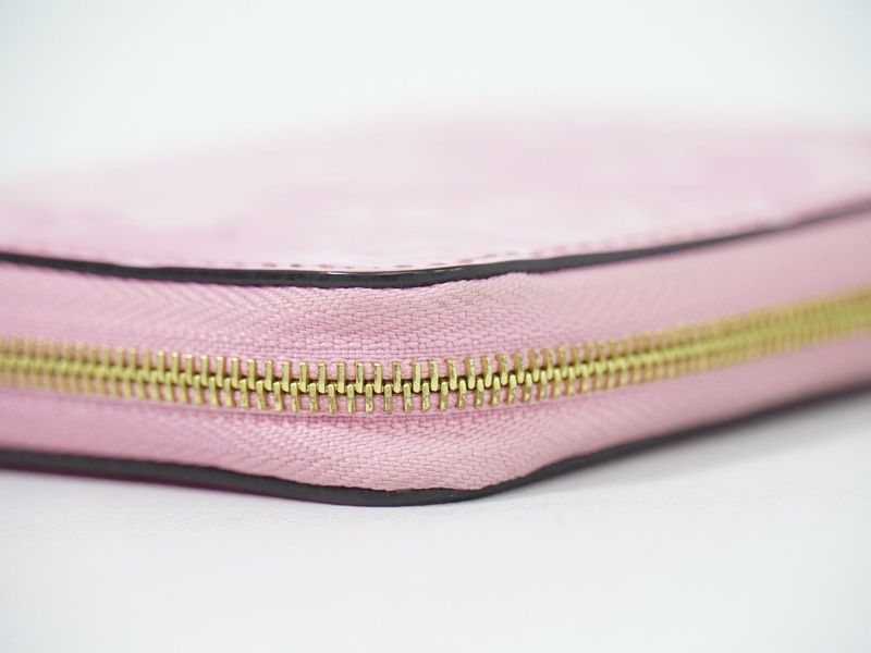 Authentic Louis Vuitton LV Zippy Coin Purse Vernis Leather Coin Case Pink