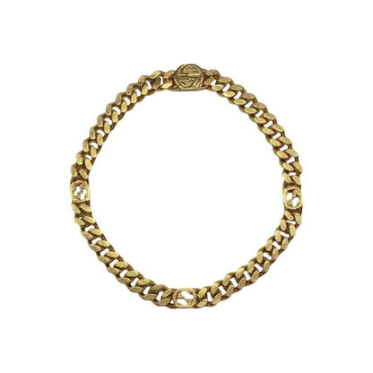 1291 Gucci 675766 GP Interlocking G Kihira Necklace Gold Used Excellent