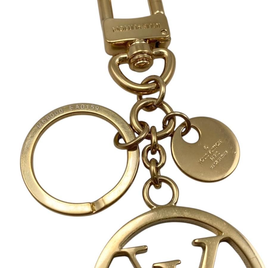 Louis Vuitton Charm Porte Clé LV Circle M68000 Key Ring Gold Louis Vuitton