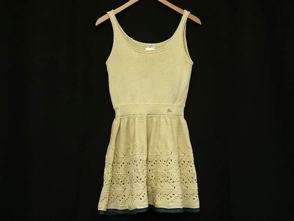 Chanel Silk And Cotton Knit Dress Clothing Size 38 Women's Ivory Fl4109