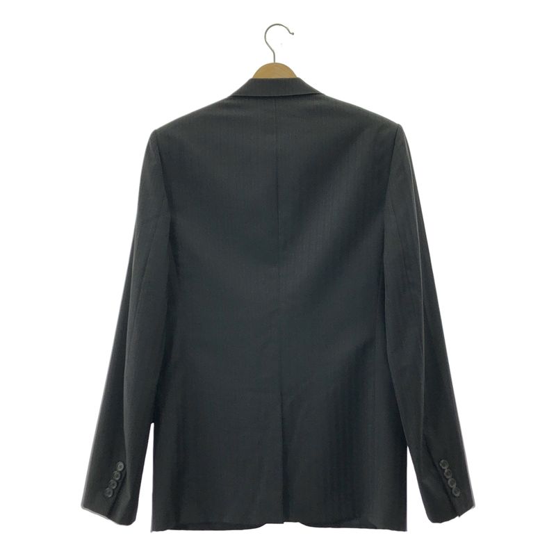 Dior Homme - 2007ss - Setup - Shadow Stripe Single Tailored Jacket Slacks And