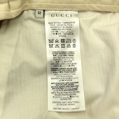 Gucci Rayon Linen Slacks Pants - 52 - Beige - Men's