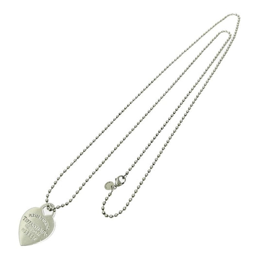 Tiffany & Co Silver Return to Heart Tag Necklace 22.2g 925 Engraved 388633
