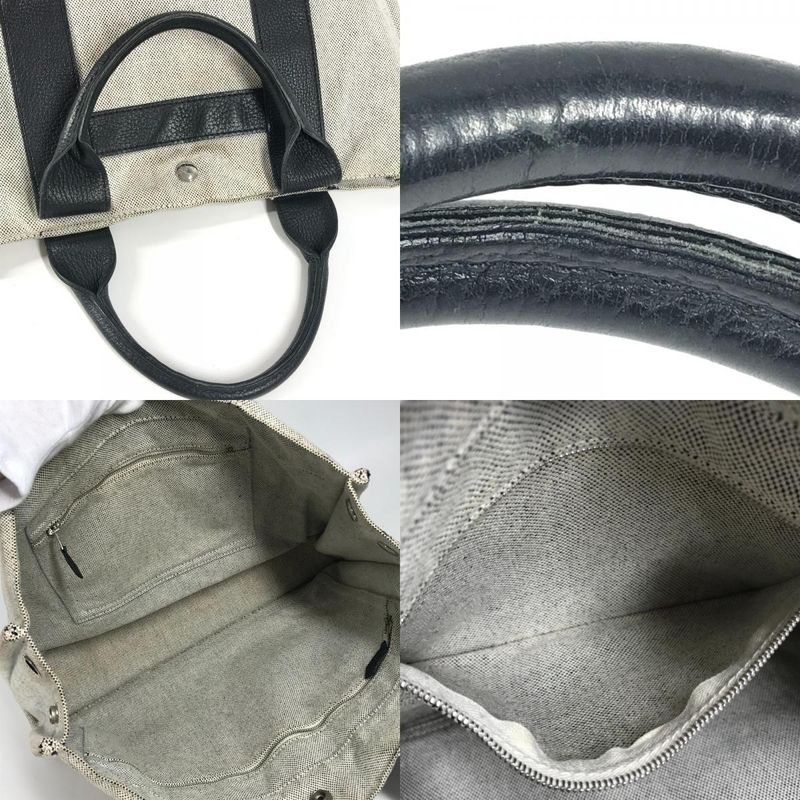 Hermes Handbag Sac Arne MM Cotton Black