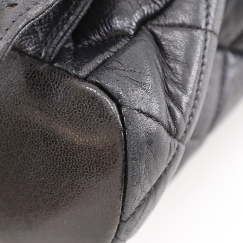 Chanel Matelasse Vintage Lambskin Black Women's Backpack/daypack