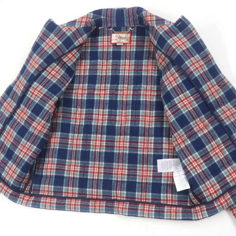  Gucci 22SS 683264 Gucci Tiger 100% Wool Quilted Checkered Back Logo Patch