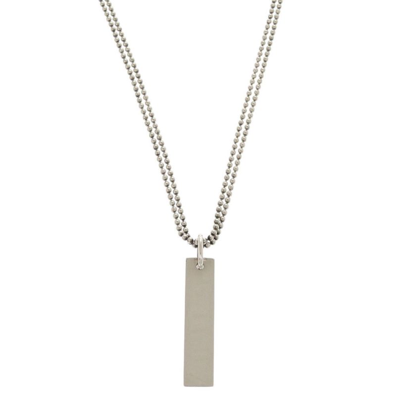 Gucci Plated Double Ball Chain Silver 925 Necklace Pendant 1303 Gucci