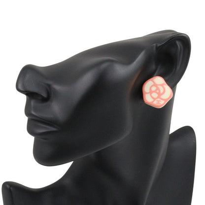 Chanel Camellia *one Side Plastic White 03P Ladies 3.2g Earring