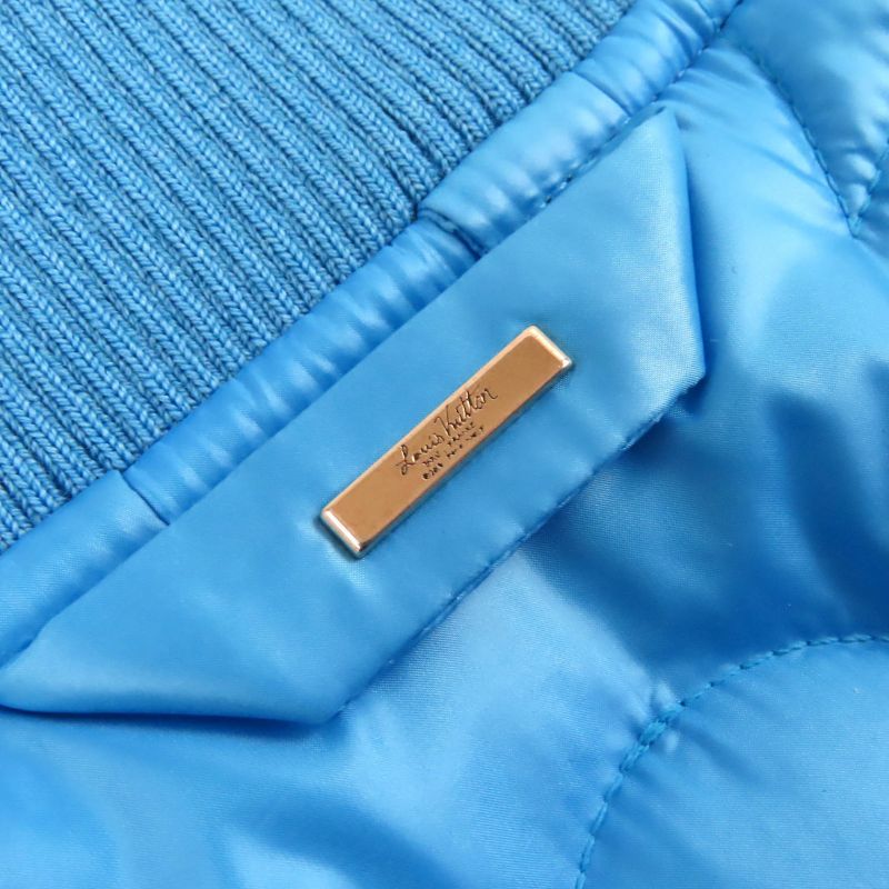 Louis Vuitton 22SS Hlb51e Monogram Flower Quilted Jacket Blouson Blue 48 Made