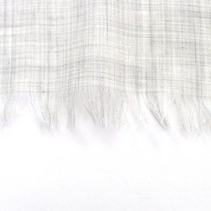 Hermes 2023 Rubans D'Hermes 100% Cashmere GRIS Chine/vert/or Rectangle All-over