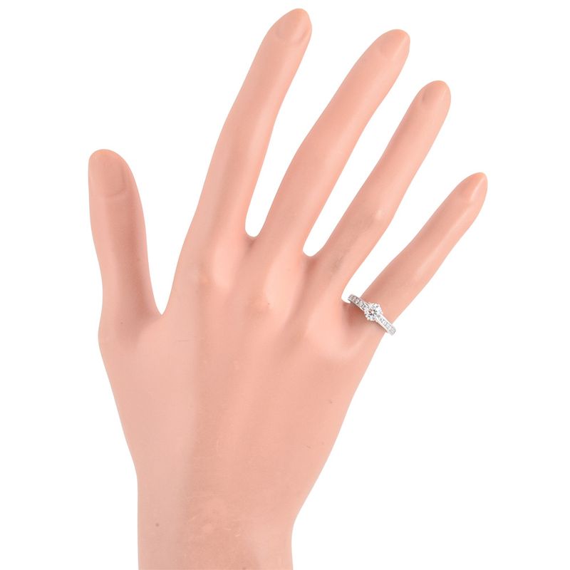 Tiffany & Co Tiffany & Co Solitaire Half Eternity Ring With Diamonds 051ct