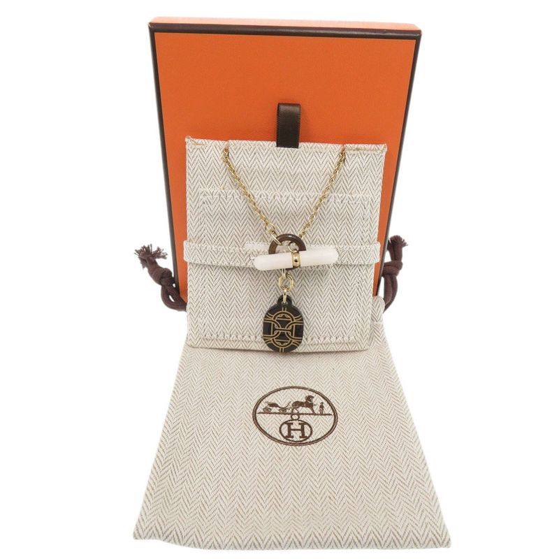Hermes Chaine D'ancre Buffalo Horn Necklace 0027 Hermes