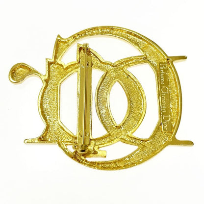 Christian Dior GP Logo Brooch Ladies Gold 414266 Brooch