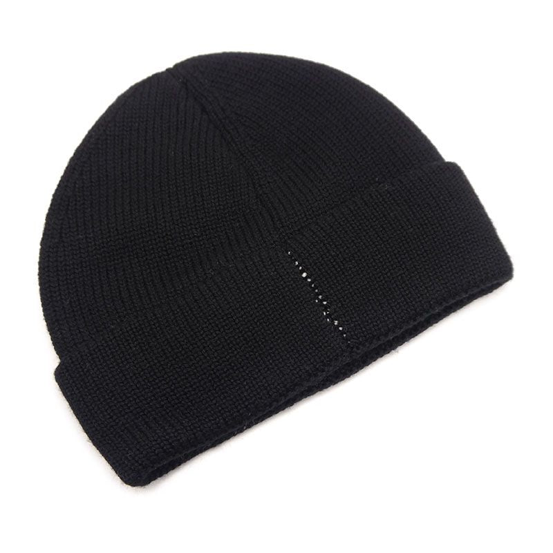 Fendi Knit Cap Beanie Wool Black And White